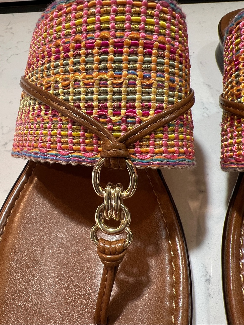 Italian Shoemakers Multicolored Camy Sandal Size 8 - Picture 11 of 16